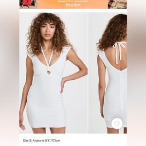 Rumer Sorrento mini dress in white - small